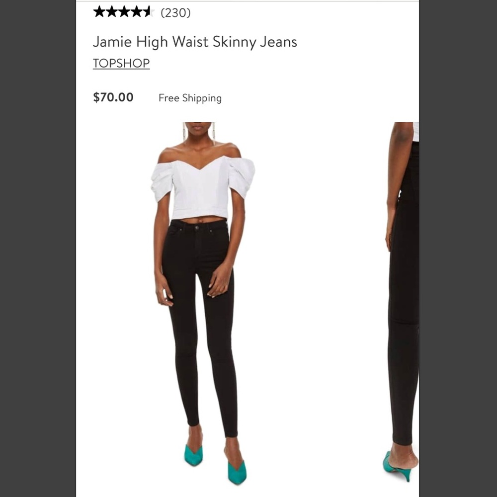 TOPSHOP high waisted jeans